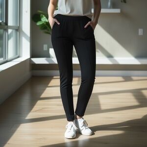 J Jill Ponte Leggings Pants Womens Petite Small Brown Pull On Stretch Elastic